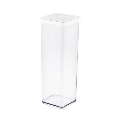 Rotho Pojemnik na przysmaki kwadratowy 2.0L LOFT transparentny/biały