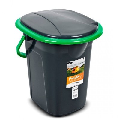 GREENBLUE TOALETA TURYSTYCZNA, CZARNO-ZIELONA GB320BG
