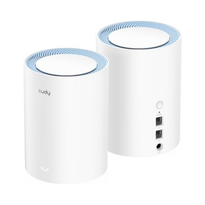 Access Point CUDY M1200 (2-Pack) AC1200 Dual Band Wi-Fi 2x 10/100Mbps Mesh