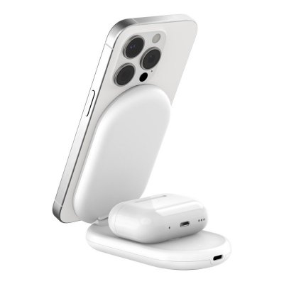 BELKIN ŁADOWARKA MAGSAFE SKŁADANA 2W1 QI2 ZASILACZ CZARNA