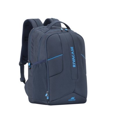 RIVACASE PLECAK NA LAPTOP DLA GRACZY 17,3&quot; BORNEO, GRANATOWY, GAMING, Z MATERIAŁU WODOODPORNEGO