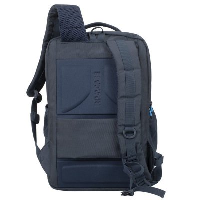 RIVACASE PLECAK NA LAPTOP DLA GRACZY 17,3&quot; BORNEO, GRANATOWY, GAMING, Z MATERIAŁU WODOODPORNEGO