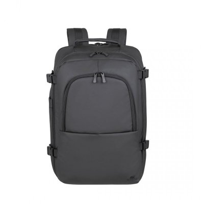 RIVACASE PLECAK NA LAPTOP 17,3&quot; TEGEL ECO, CZARNY, MATERIAŁ WODOODPORNY, EKO RPET, KIESZENIE NA SMARTFON, DOKUMENTY,AKCESOR