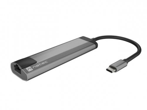 NATEC MULTIPORT FOWLER GO USB-C -&gt; HUB USB 3.0 X2, HDMI 4K, USB-C PD, RJ45 NMP-1985