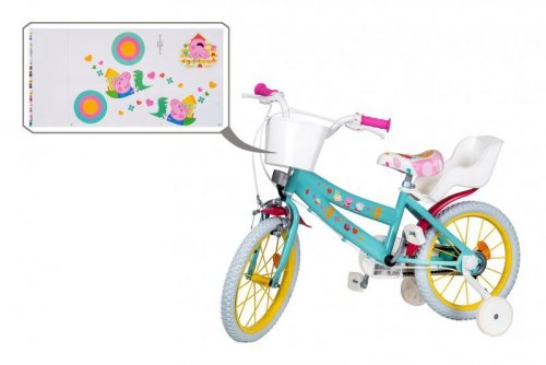 Toimsa-Rower dzieciecy 16&quot; Swinka Peppa zielony