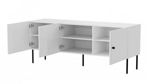 Szafka RTV 3D PALAZZO BIS 151x40x60 biały mat