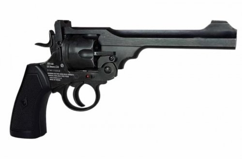 Rewolwer WEBLEY MKVI .455 Police kal.4,5 mm Diabolo łuski 6-strzał. lufa 4&quot; CO2 Black Ekp do17J