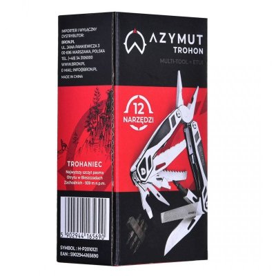 Multitool AZYMUT Trohon - 12 narzędzi +8 bitów +kabura (H-P2010121)
