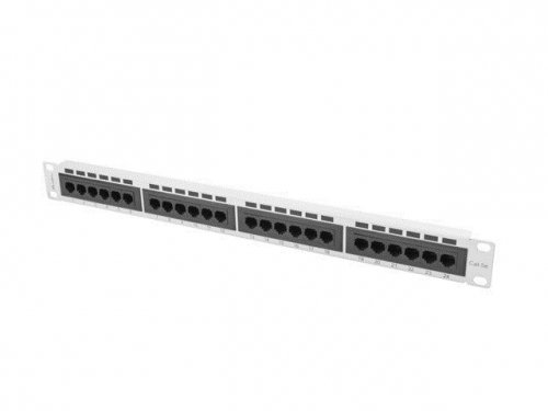 Patch panel Lanberg PPU5-1024-S (1U; kat. 5e; 24xRJ-45)