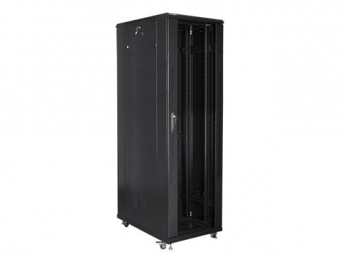 Szafa jednosekcyjna, zamykana na zamek Lanberg FF01-8042-12B (42U; 19&#039;&#039;; 2050mm / 800mm / 1000 mm; stojąca; Pełne, Szk