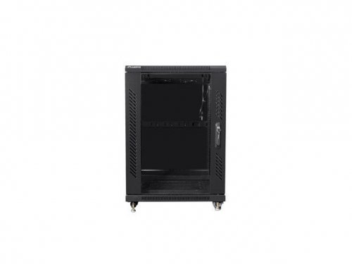 Szafa rack Lanberg FF01-6815-12B (15U; 19&#039;&#039;; 848mm / 600mm / 800 mm; stojąca; Szklane; 800 kg; kolor czarny)