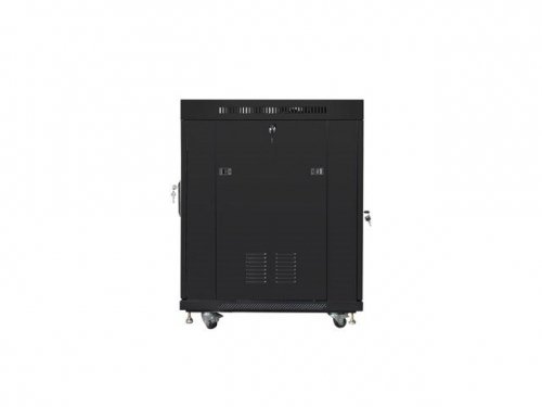 LANBERG SZAFA STOJĄCA RACK 19&quot; 15U 600X800 DRZWI SZKLANE LCD CZARNA FF01-6815-12BL (FLAT PACK)