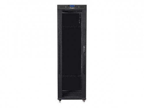 LANBERG SZAFA STOJĄCA RACK 19&quot; 42U 600X1000 DRZWI SZKLANE LCD CZARNA FF01-6042-12BL (FLAT PACK)