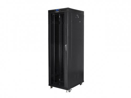 LANBERG SZAFA STOJĄCA RACK 19&quot; 42U 800X800 DRZWI SZKLANE LCD CZARNA FF01-8842-12BL (FLAT PACK)