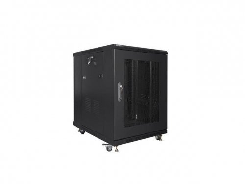 LANBERG SZAFA STOJĄCA RACK 19&quot; 15U 600X800 DRZWI PERFOROWANE CZARNA (FLAT PACK) FF01-6815-23B