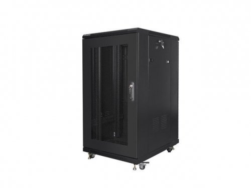 LANBERG SZAFA RACK STOJĄCA 19&quot; 22U 600X800 DRZWI PERFOROWANE CZARNA (FLAT PACK)