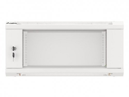 Szafa jednosekcyjna Lanberg WF01-6404-10S (4U; 368mm / 600mm / 450 mm; wisząca; Szklane; 19&#039;&#039;; kolor szary)