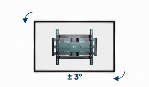 GEMBIRD REGULOWANY UCHWYT ŚCIENNY LCD 40&quot;-80&quot; VESA MAX 600 X 400MM, DO 50KG