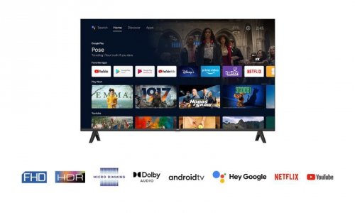Telewizor TCL 40S5400 LED 40&#039;&#039; Full HD Android Dolby Digital DVB-T2 Srebrny
