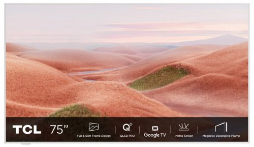 Telewizor TCL NXTFrame 75A300W QLED 75&#039;&#039; 4K Ultra HD 144Hz Google TV Dolby Vision IQ Biały