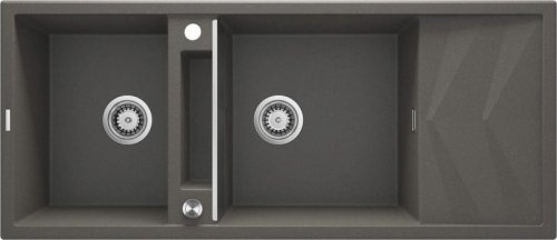 Zlewozmywak granitowy magnetyczny 2-komorowy z ociekaczem ZRM_T213 5907650817222