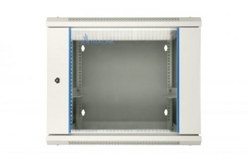 Extralink Szafa rack 9U 600x600 AZH Szara montowana na ścianie, dwusekcyjna