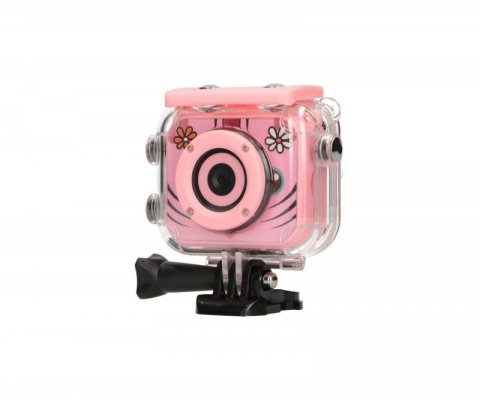Extralink Kamera Kids Camera H18 Różowa 1080P 30fps, IP68, wyświetlacz 2.0&quot;