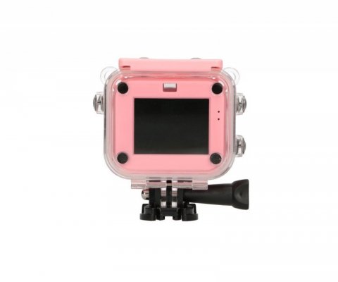 Extralink Kamera Kids Camera H18 Różowa 1080P 30fps, IP68, wyświetlacz 2.0&quot;