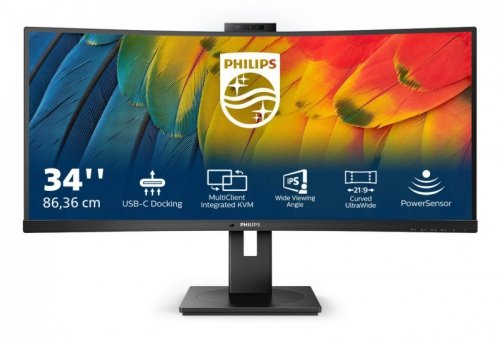 Philips 5000 series 34B1U5600CH/00 LED display 86,4 cm (34&quot;) 3440 x 1440 px Wide Quad HD LCD Czarny