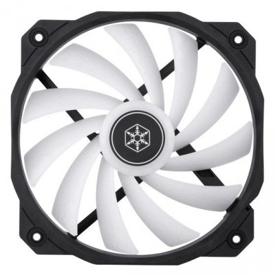 Silverstone Shark Force 160 ARGB Obudowa komputera Wentylator Czarny, Biały 1 szt.
