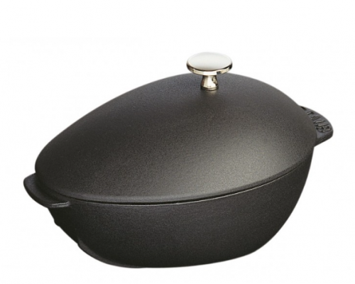 Garnek żeliwny owalny małż STAUB 40509-494-0 - czarny 2 ltr