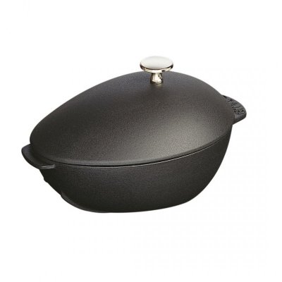 Garnek żeliwny owalny małż STAUB 40509-494-0 - czarny 2 ltr