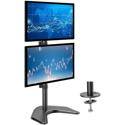 Techly ICA-LCD 2520V uchwyt / stojak do monitorów 68,6 cm (27&quot;) Biurko Czarny