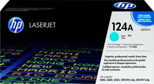 HP 124A oryginalny wkład z błękitnym tonerem LaserJet