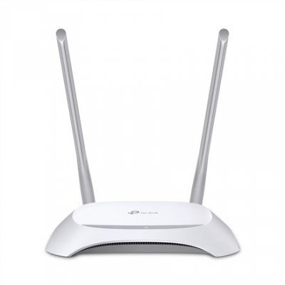 TP-Link TL-WR840N router bezprzewodowy Fast Ethernet Jedna częstotliwości (2,4 GHz) Szary, Biały