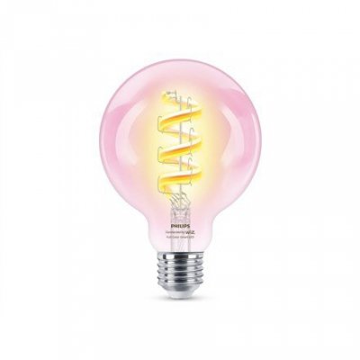 Philips Przezroczysta żarówka LED z widocznym spiralnym żarnikiem 40 W G95 E27