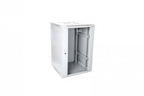 Szafa sieciowa wisząca 19&quot; 21U rack 600x600, drzwi szyba, szary, niedzielona, niezłożona, 60kg