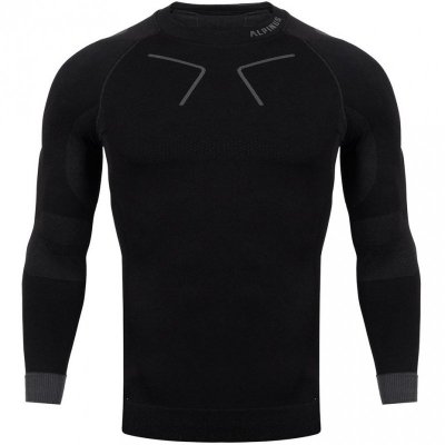 Bluza termoaktywna męska Alpinus Tactical Base Layer czarno-szara GT43219