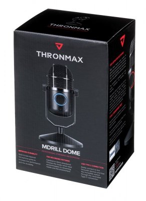 THRONMAX Mikrofon M3 MDRILL DOME JET BLACK