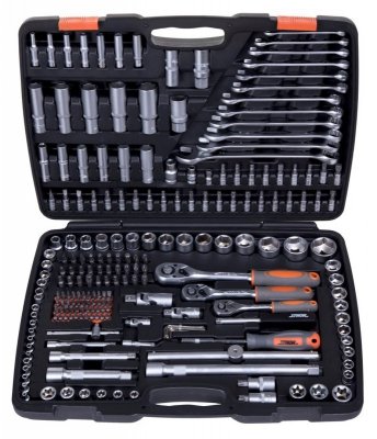 Zestaw kluczy 216el 1 1/2&quot;/3/8&quot;/1/4&quot;T58691 STHOR
