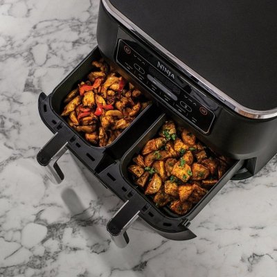Ninja AF300 Podwójny 7,6 l Autonomiczny 1690 W Frytkownica na gorące powietrze Czarny