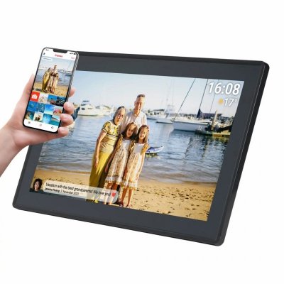 Denver PFF-1515B cyfrowa ramka na zdjęcia Czarny 39,6 cm (15.6&quot;) Ekran dotykowy Wi-Fi
