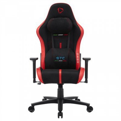 Onex AirSuede | Jednostajny | Fotele gamingowe | STC Alcantara L Series | /Czerwony