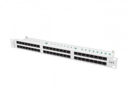 Patch panel Lanberg  PPU6-1048-S (1U; kat. 6; 48xRJ-45)