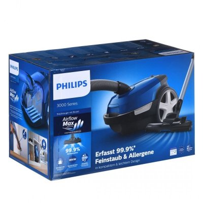Philips 3000 series Odkurzacz workowy 900W. Wyłapuje 99,9% kurzu*