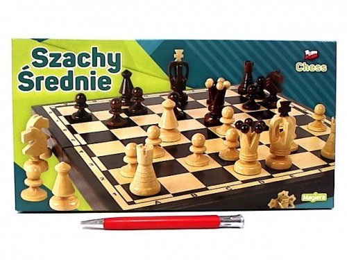 Szachy średnie 31cm. MAGIERA