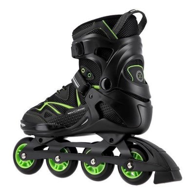 Łyżworolki NILS Extreme NA9022 czarno-zielone rozm. 40