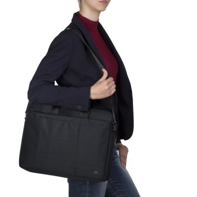 Rivacase Biscayne 39,6 cm (15.6&quot;) Obudowa na messenger Czarny