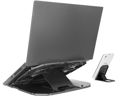 Lenovo | Podstawka pod laptopa 2 w 1 | 15 &quot; | Czarny | 305 x 285 x 35 mm | 1 rok