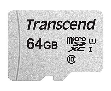 PAMIĘĆ MICRO SDXC 64GB C10 TS64GUSD300S TRANSCEND